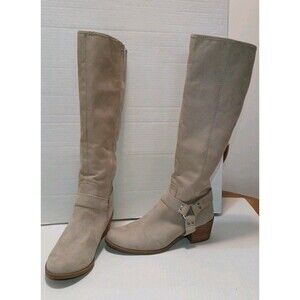 Carlos By Carlis Santana Jessica Knee-high Boots Womens 8.5 Driftwood Suede